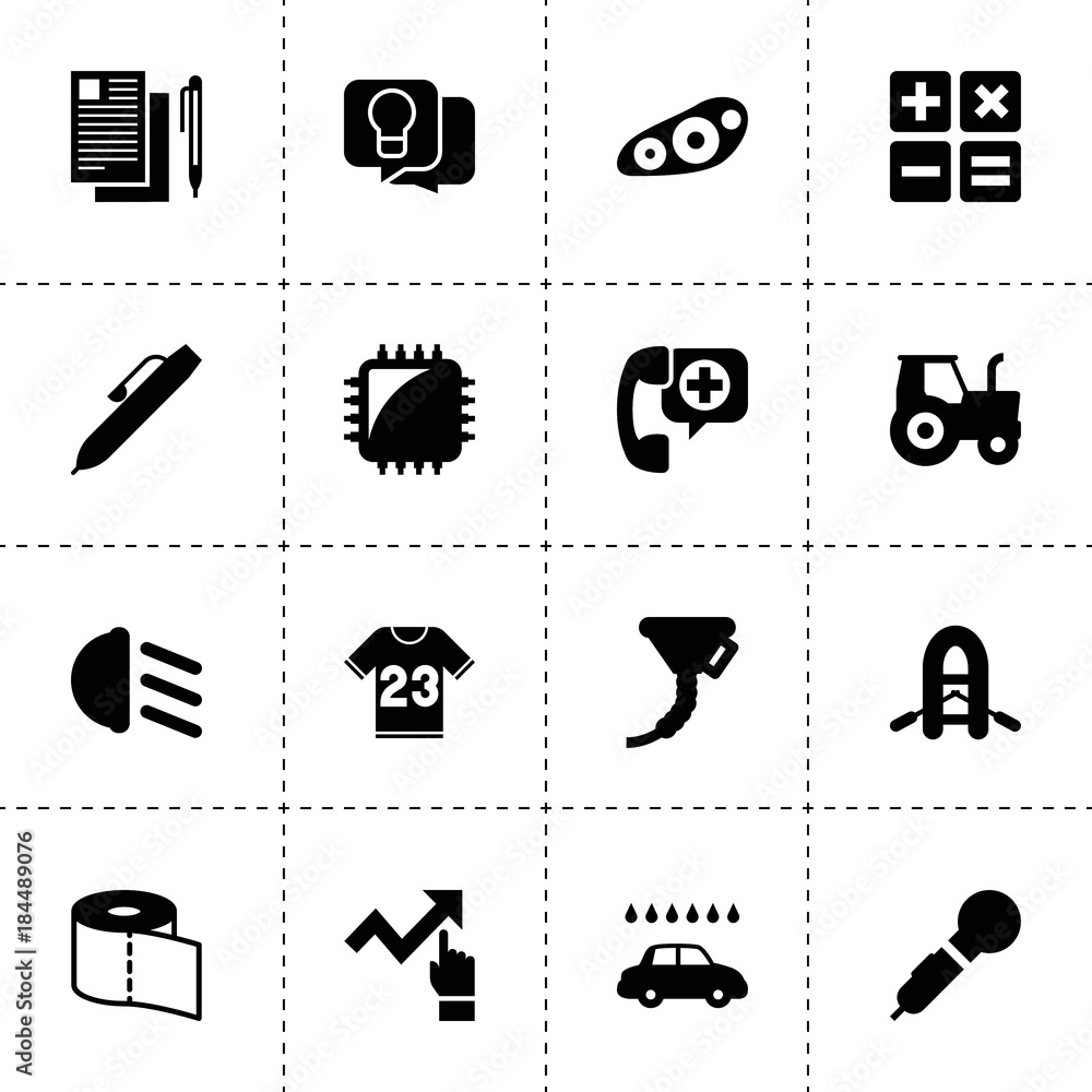 Poster button icons. vector collection filled button icons