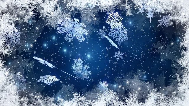 Christmas , Christmas background , Falling snowflakes, blurred Christmas background, Happy New Year 