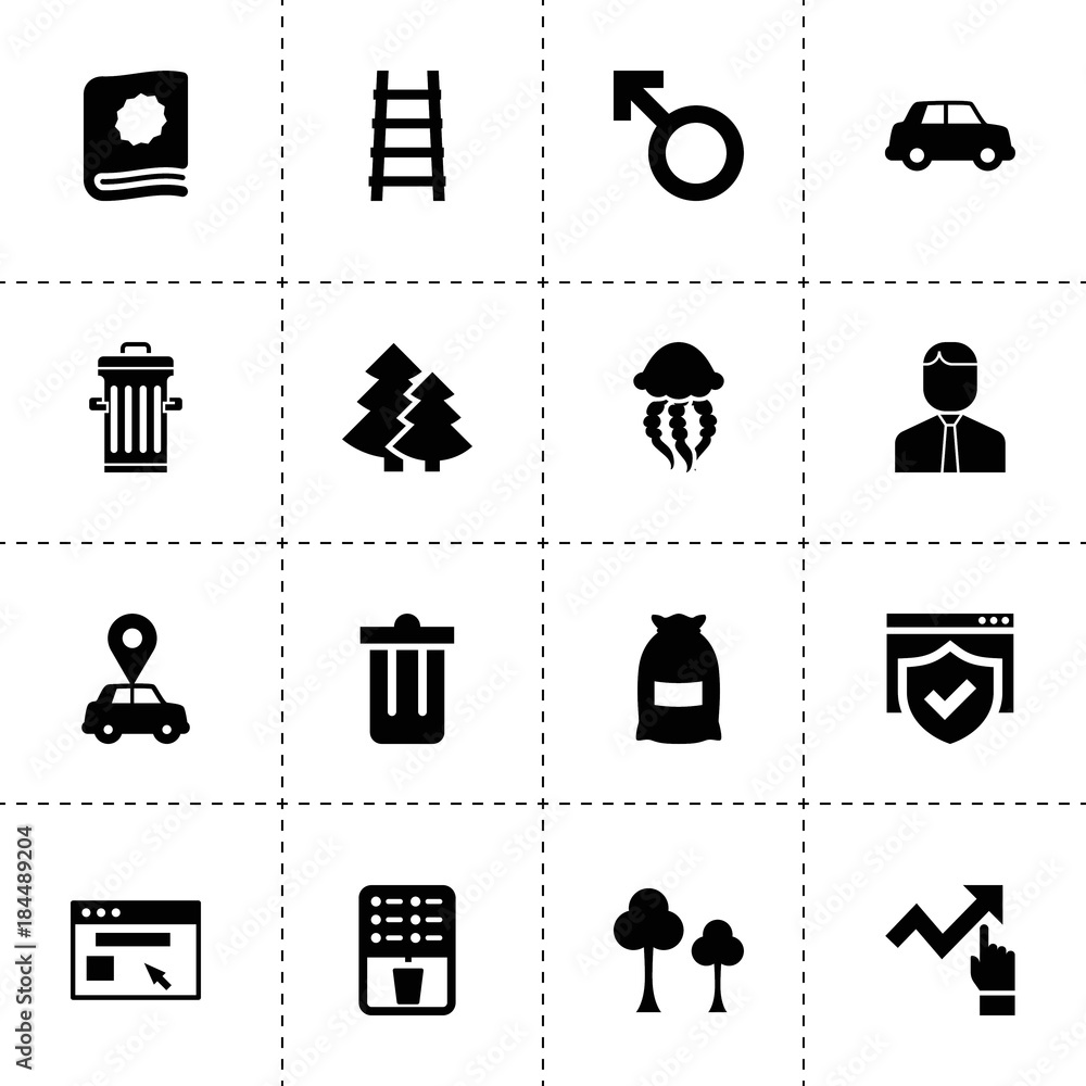 Poster web icons. vector collection filled web icons