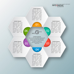 Abstract 3D Paper Infographics