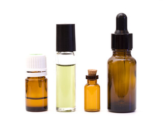 Four Various Containters for Essential Oils and Natual Medicines Perfumes