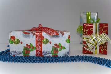  colorful boxes with gifts