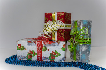  colorful boxes with gifts