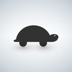 Turtle icon isolated on white background.