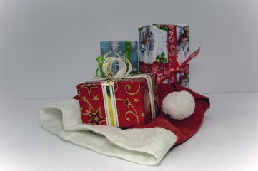  colorful boxes with gifts