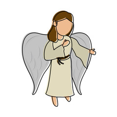 Beautiful angel cartoon
