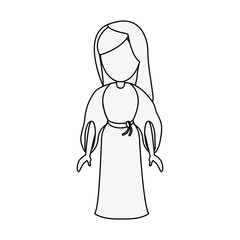 Virgin mary cartoon