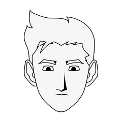 Young man cartoon