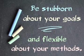 Be stubborn about your goals - obrazy, fototapety, plakaty