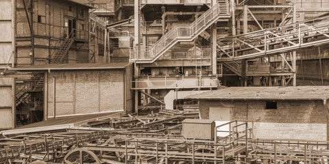 rusty industrial scenery