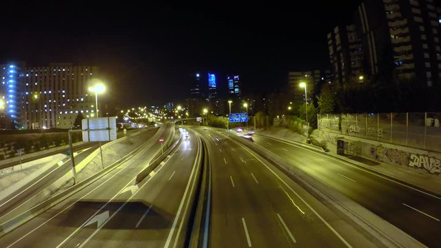 Time Lapse M30. Madrid Spain.