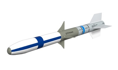 Rocket on a white background.
