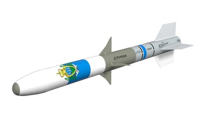 Rocket on a white background.
