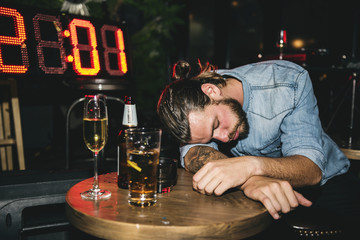 Drunk people in a party