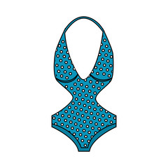 female swimsuit fashion accessory dotted vector illustration
