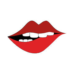 Sexy lips cartoon