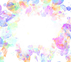 Abstract beautiful Colorful watercolor  painting  background, Colorful brush background.