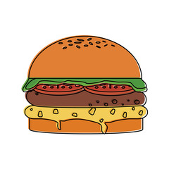 Hamburger fast food