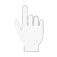 Hand pointing with finger icon vector illustration graphic design
