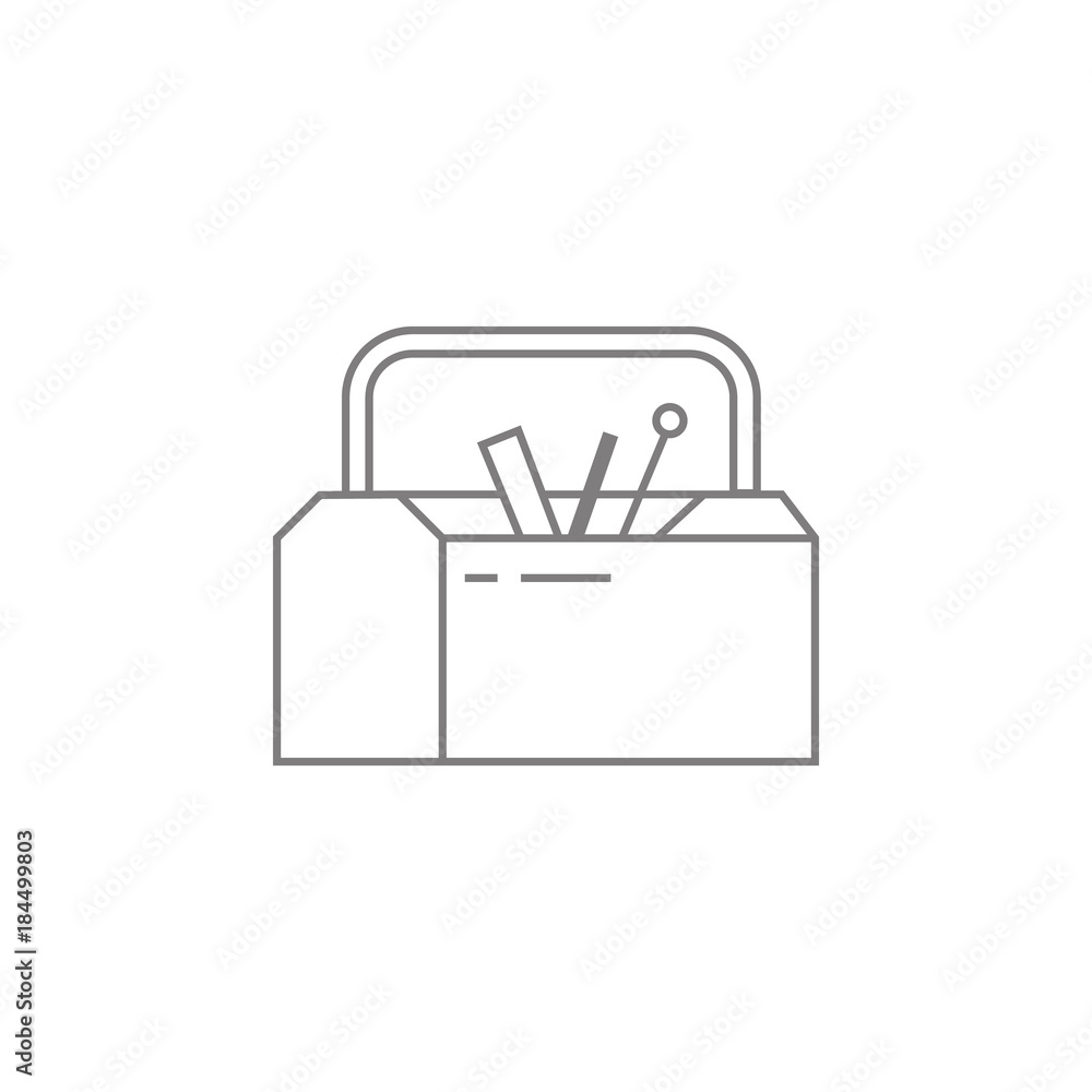 Poster toolbox line icon. web element. premium quality graphic design. signs symbols collection, simple ico