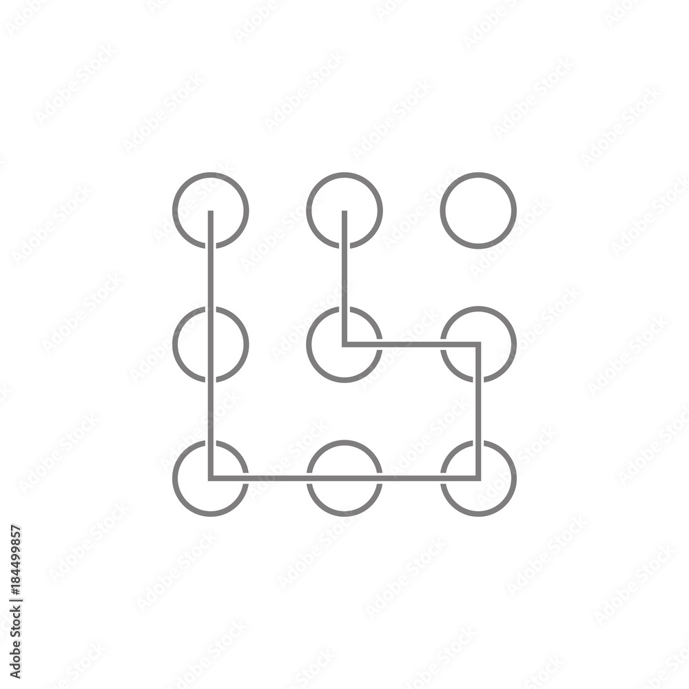 Poster security code in phone line icon. web element. premium quality graphic design. signs symbols collect