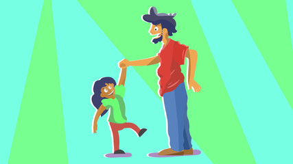 Father and Daughter dancing