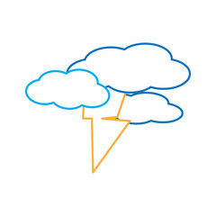 thunder and clouds icon