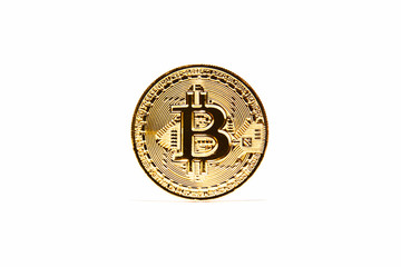 Bitcoin isolated on white