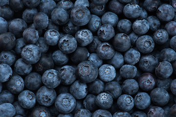 Arrangement blueberries for fruit background