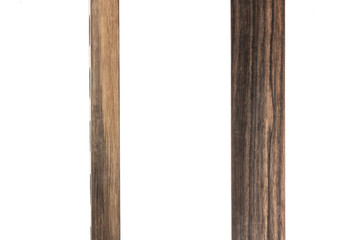 set of wood isolated on the white background.
