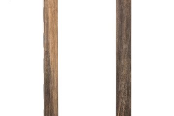 set of wood isolated on the white background.
