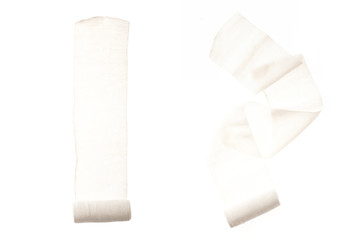 set of bandage isolated on the white background.