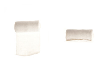 set of bandage isolated on the white background.