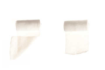 set of bandage isolated on the white background.