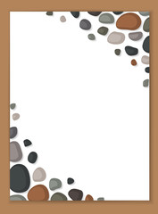 Stone Paper template vector