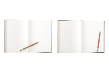 set of note spread isolated on the white background.