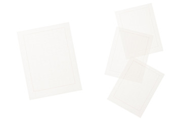 set of letter isolated on the white background.