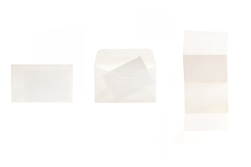 set of envelope isolated on the white background.