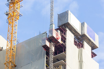 Lift elevator for Material Handling at Construction Site © navintar