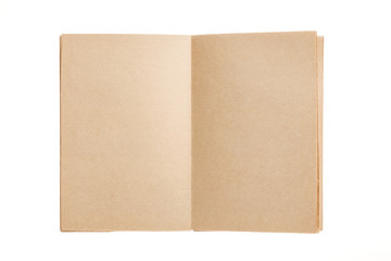 craft note spread isolated on the white background.