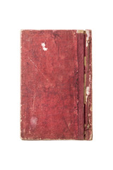 vintage(old) asian book cover isolated on the white background.