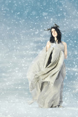 portrait of the snow Queen