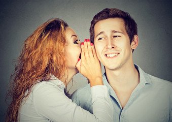 Young people sharing with gossip