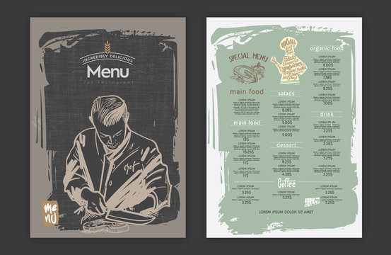 Creative menu design.