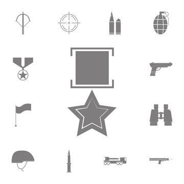 military medal icon. Set of military elements icon. Quality graphic design collection army icons for websites, web design, mobile app