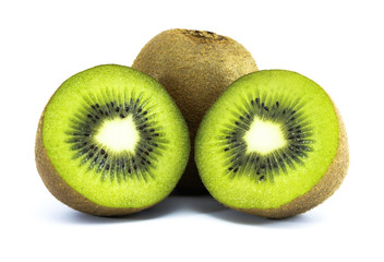 Kiwi fruit isolated on white background