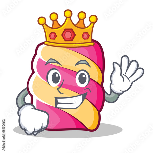 "King marshmallow character cartoon style" Imágenes de archivo y