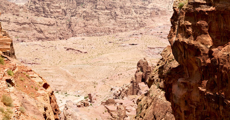 from high  the antique site of petra