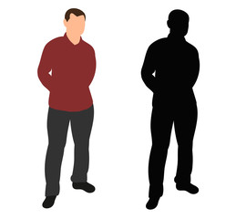  isolated male office without a face