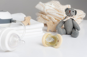 yellow baby pacifier